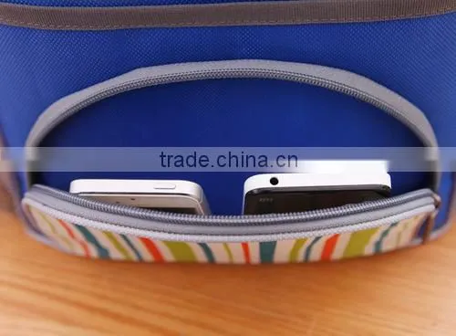 Promotional 600D Striped Cooler Bags W/ Strap