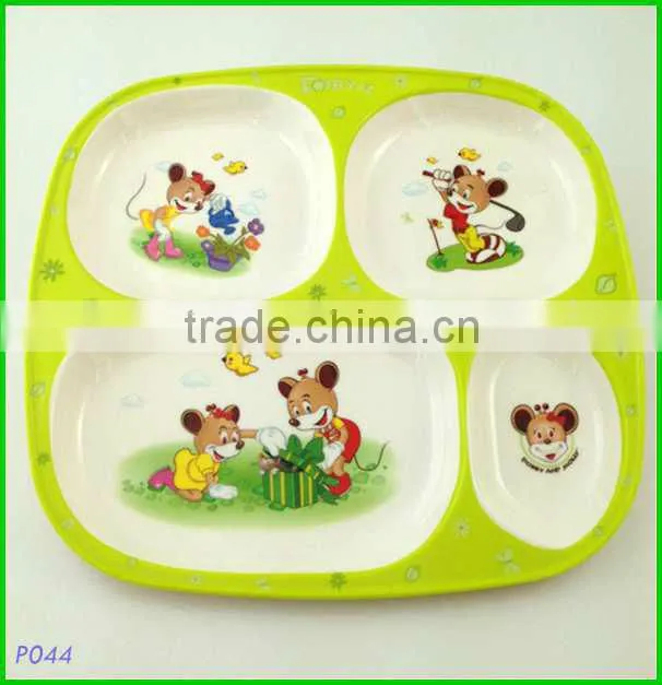 Trays melamine , children breakfast trays