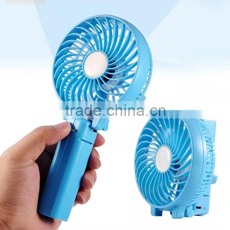 Mini Portable Fan Rechargeable Personal Handheld USB Desktop Fan Battery Operated / USB Powered Fan