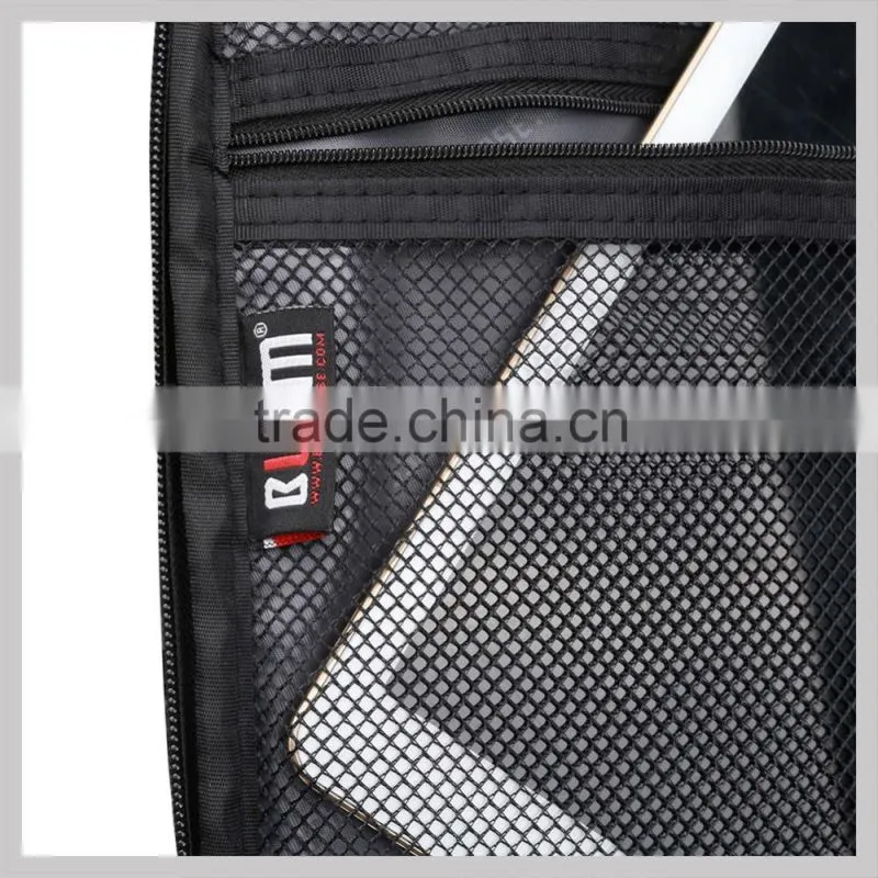 BUBM multifunctional elastic band grid storage cosmitic organizer hard drive cables usb flash drives travel case