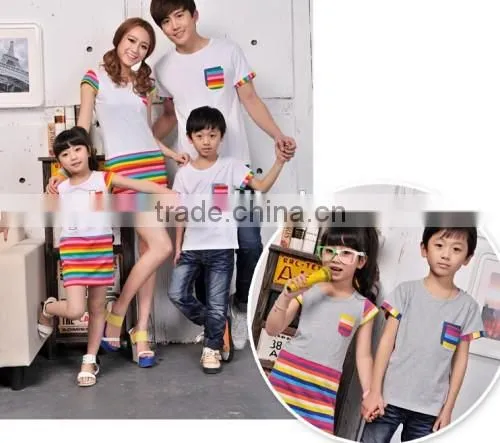 Fashion China Style Hot Cotton Clothes Wholesale Factory Selling Summer Clothes For Family