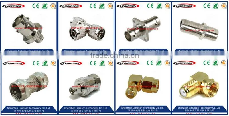 RF coaxial SMA female flange mount connector