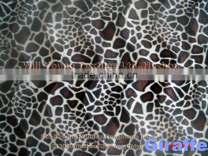 New design velboa print velboa fabric