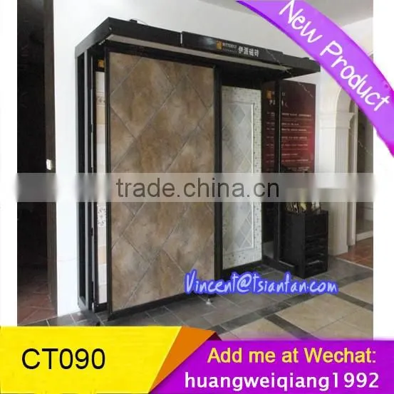 CT090 Ceramic Tile Display Rack tile hanging display tile sliding display
