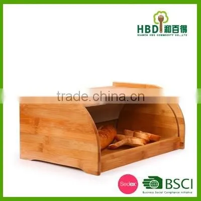 Factory price for different sizes cheap and modern kitchen bamboo bread bin