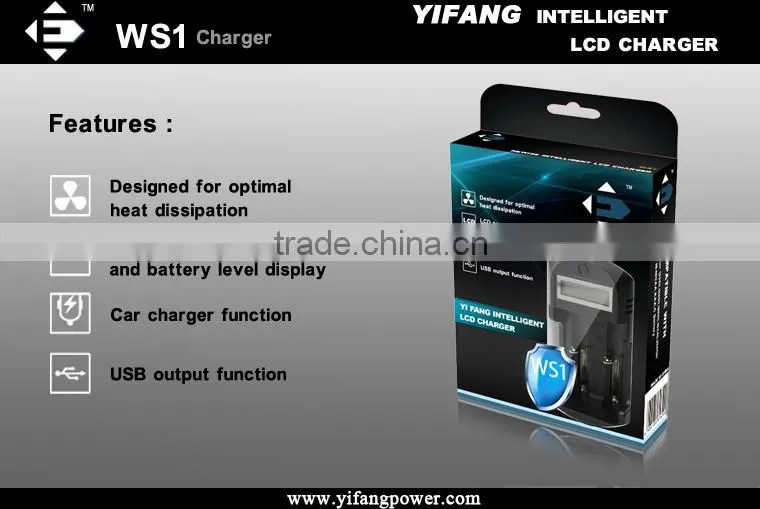 battery charger 2014 Popular WS1 LCD universal 2 slots charger with UK plug