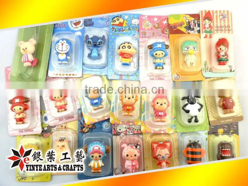 cute animal shape soft pvc nail clippers/nail cutting