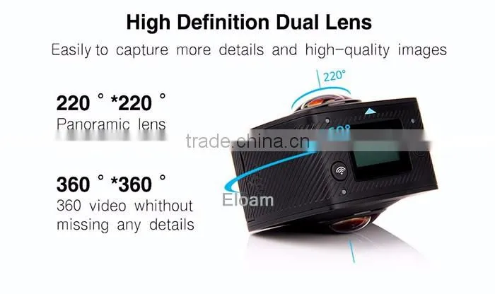 DV Camcorder Dual Lens 1080p 360 degree VR Camera