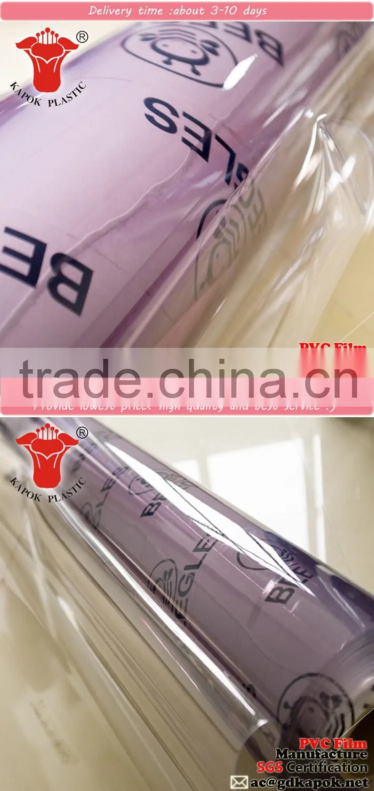 Super clear transparent soft pvc sheet