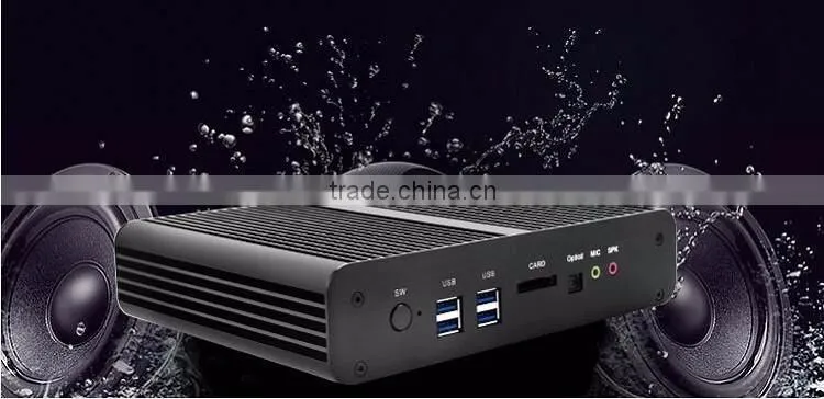 Partaker Fanless B2 Battery Powerful Business Mini PC with 4th 5th Gen Intel Core I7 4500u 5500u 4650u Processor
