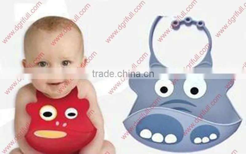 FDA silicone custom print baby bibs