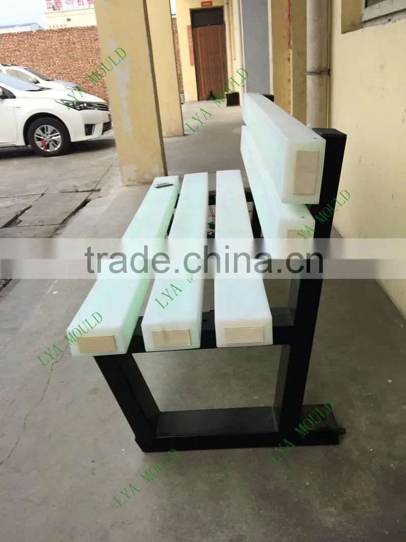 New LED Park Bench Garden Chair Plastic Material