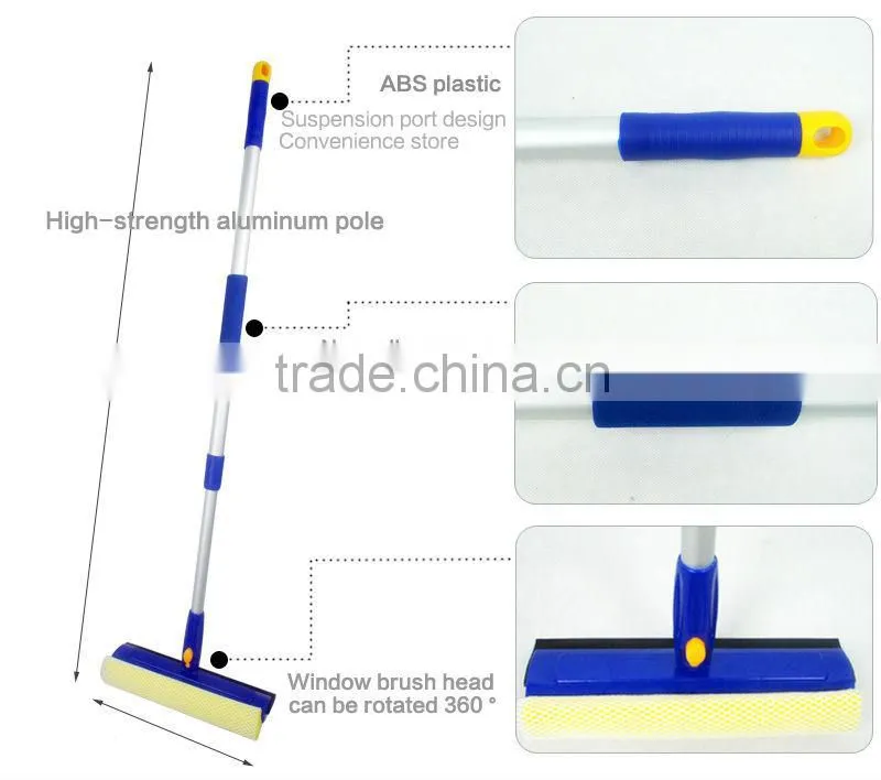 12 inch window cleaning wiper of high quality with rubber head