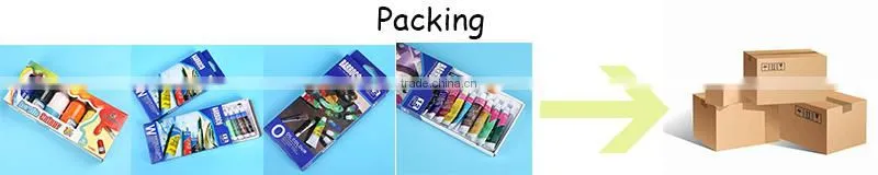 Set Packaging and Water Color Paints Type Watercolor Paint