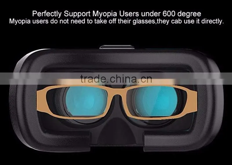 Best price VR BOX II 5 colors ,Virtual Reality Headset VR BOX CASE 3D Glasses 2.0+remote controller