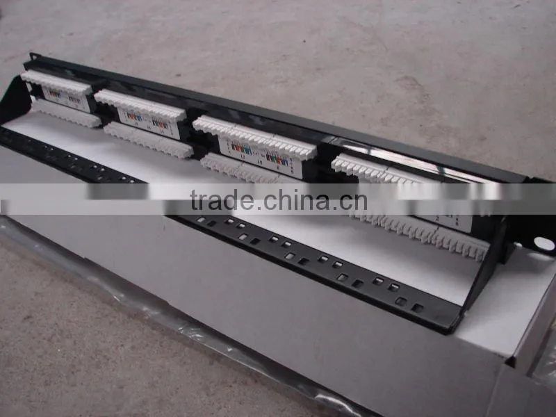 W-TEL network 24port UTP SC/ST/LC ODF fiber optic AMP patch panel cat6cat7