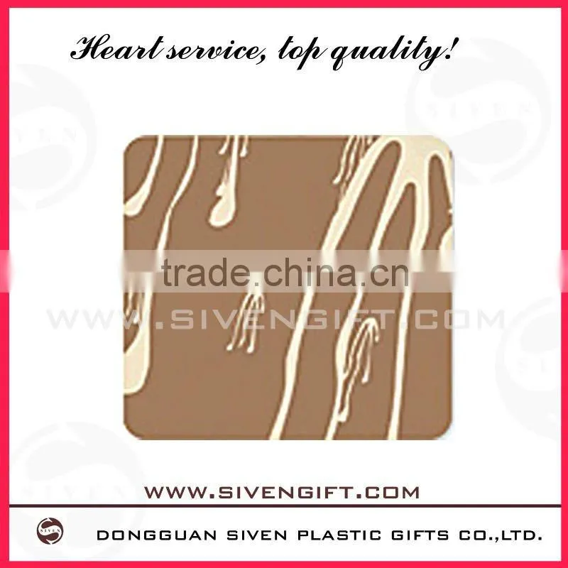 Practical sample fashion pvc coaster