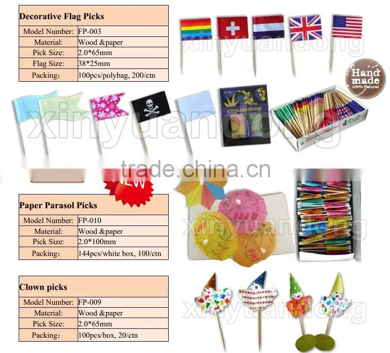 fruit toothpick to party decor / cocktail pick / plastic coffee stick