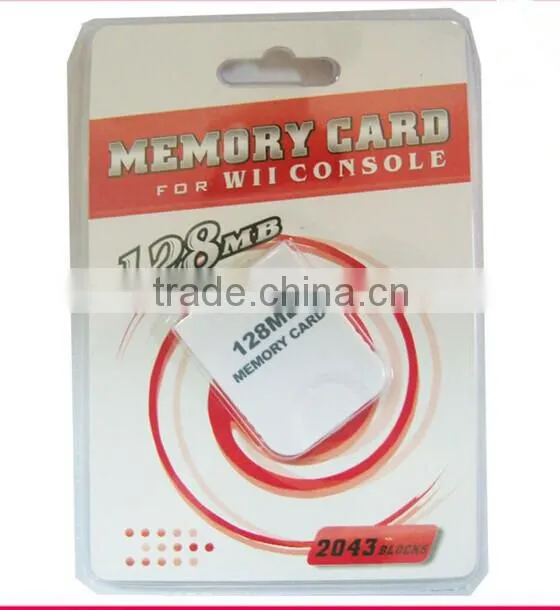 Best selling memory card for Wii 128MB memory card