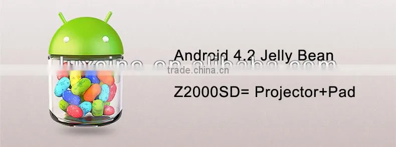 Hot seller !!! Z2000SD 2205P Android smart Blu-ray 3D 12v video projector