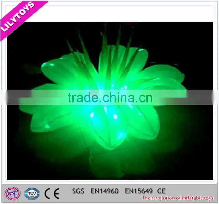 Attracting fashional top qualiy SGS lighting inflatable flower LED for promotion