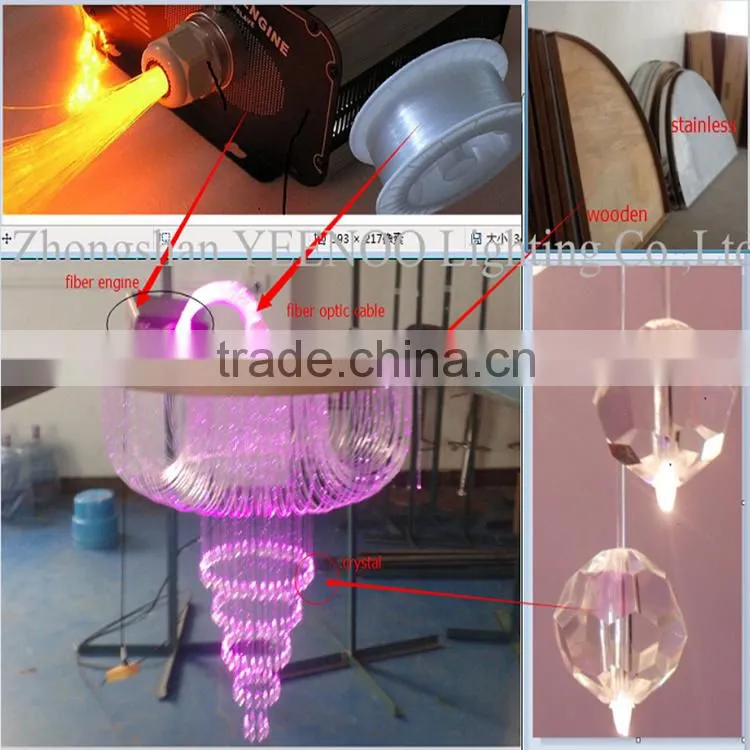 Guzhen YEENOO fiber factory chandelier factory modern lighting factory china with billboards shop sign publicity brand
