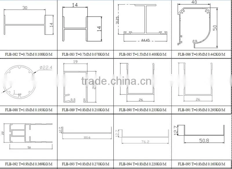 philippines market aluminum extruded profile window aluminum frame