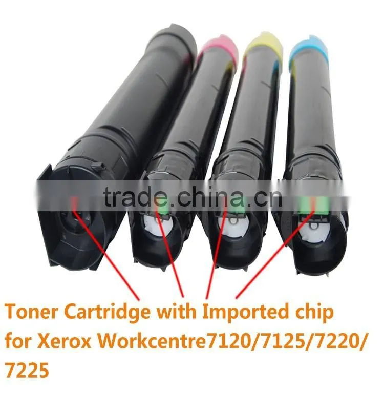 High page Yield Toner Cartridge for Xerox Workcentre 7120 7125 7220 7225 7225T 7220T,:006R01457,006R01458,006R01459,006R01460