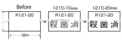 Chemical label for autoclave sterilization check
