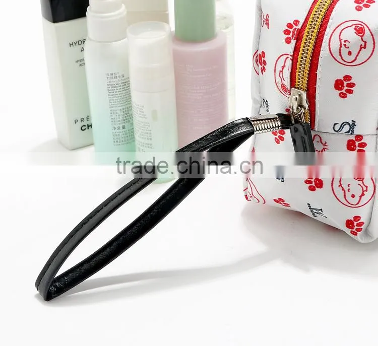 2015 new promotional stain printed necessity cosmetic bag