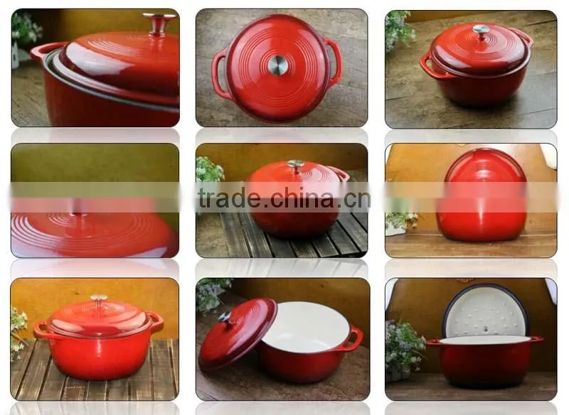 25cm Enamel Cast Iron Pot Rice Cooker