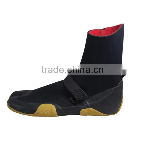 Mens Flat Diving Shoes, Black Wading Shoes, Comfortable Fishing Shoes