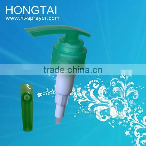 Plastic duck mouth structure lotion pump on bottle
