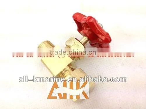 Brass Needle Straight Valves with Ring Joint Nut and Male Thread