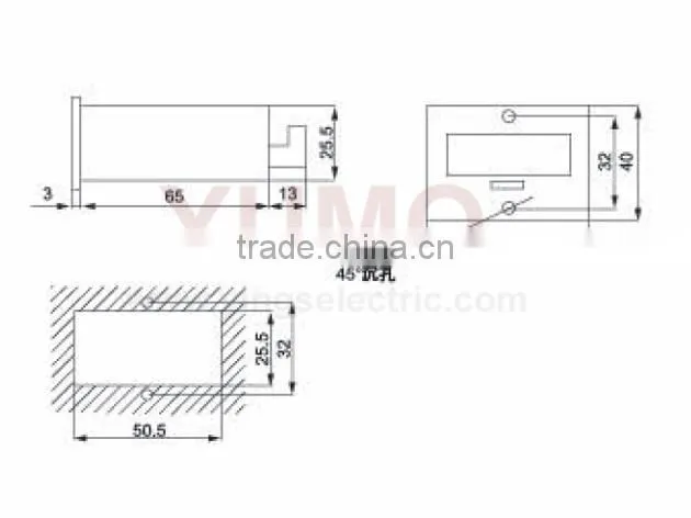 JDM11-6H (4pin) 6 digit electronic counter punch counter