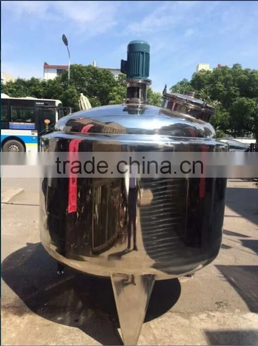 stainless steel jacket heating mixing tank