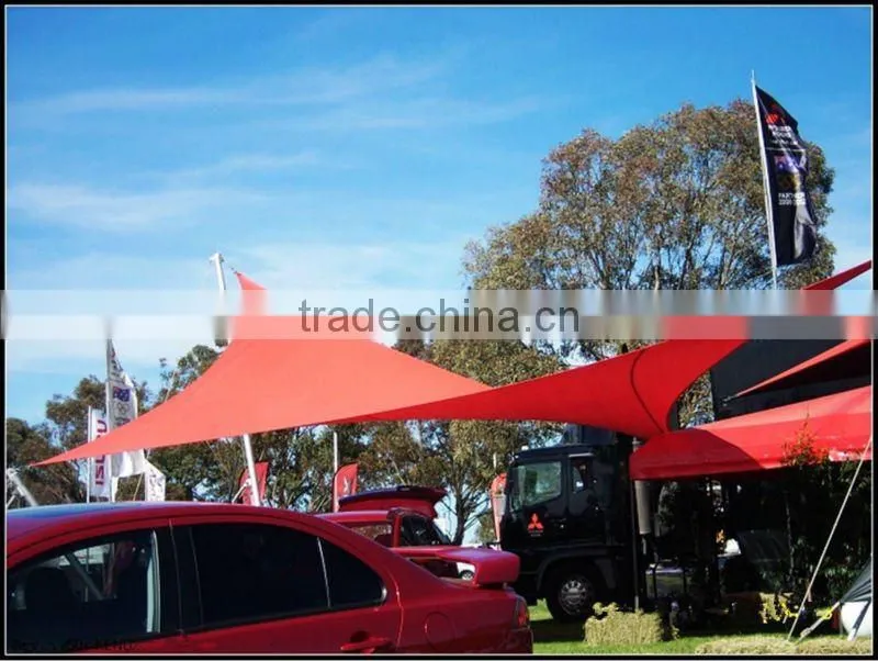 Square HDPE car parking sun shade net