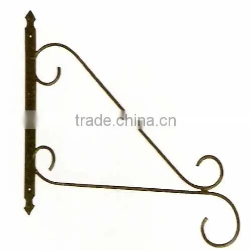 METAL WALL-HUNG HANGING BASKET HOOK