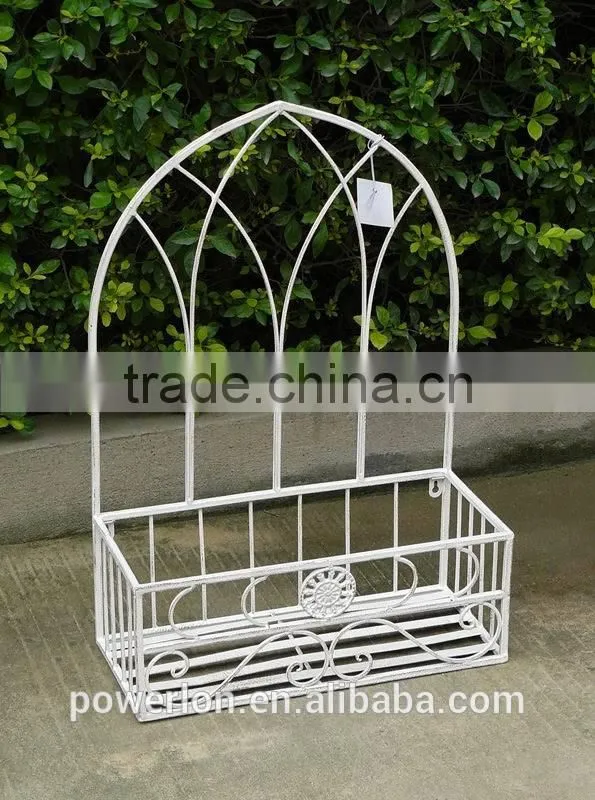 Metal wall mounted flower plant pot holder brackets