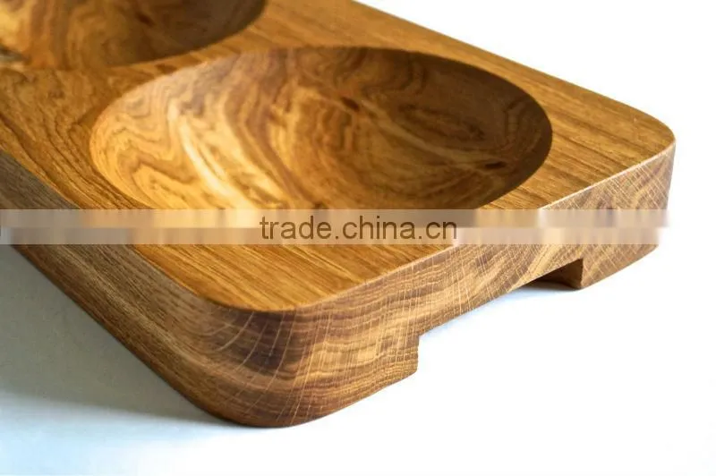 Wooden Serving Tray Oak Fruit Tray Dessert Plate