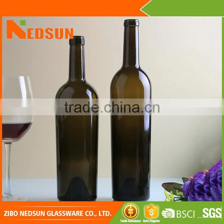 Factory sale top quality Frosted hot sale manufacture glass bottles for wine