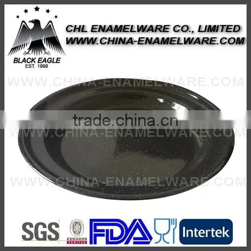 Customized logo decal enamel metal plate for camping