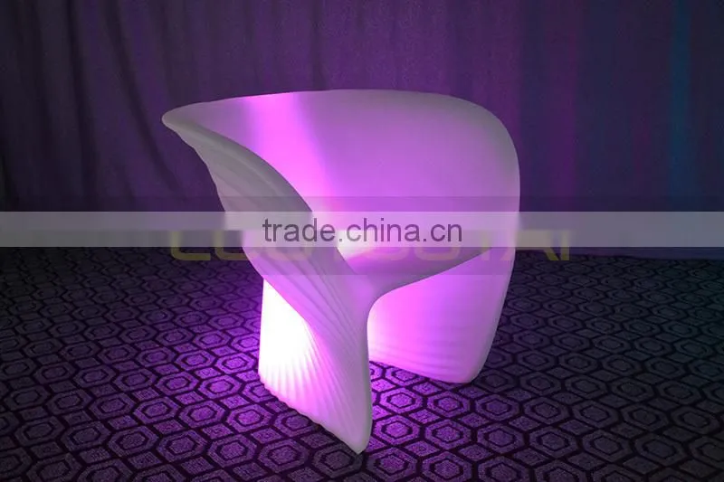 Vondom idea -- LED Conch chair/plastic LED light up chair with remote control 16 mix changeable colors