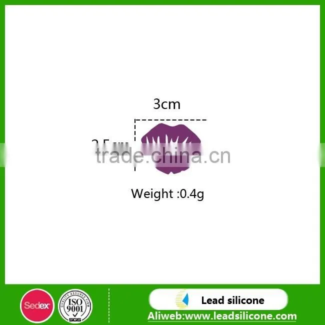 Novelty Sexy Lips Silicone Wine Glass Marker Silicone Wine Charms Silicone Bottle Charms Bottle Marker