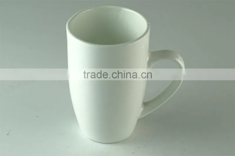 Stocked 400ml White Ceramic Coffee mug