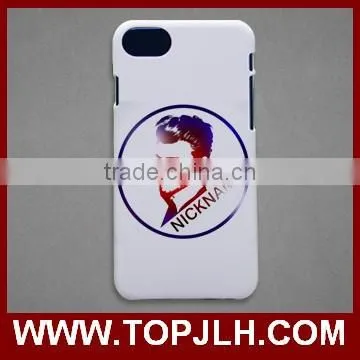 white coated hard case for iphone 7/7 plus custom made phone case