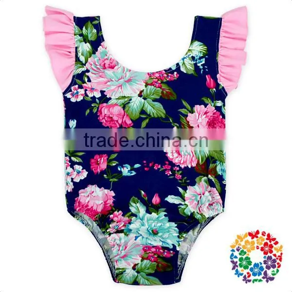 Boutique Open Back Children Custom Jumpsuit Plain White Baby Rompers Girls Set