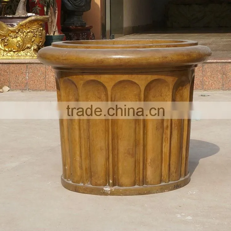 Fiberglass planter flowerpot