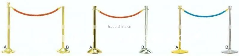 Hotel retractable railing stand