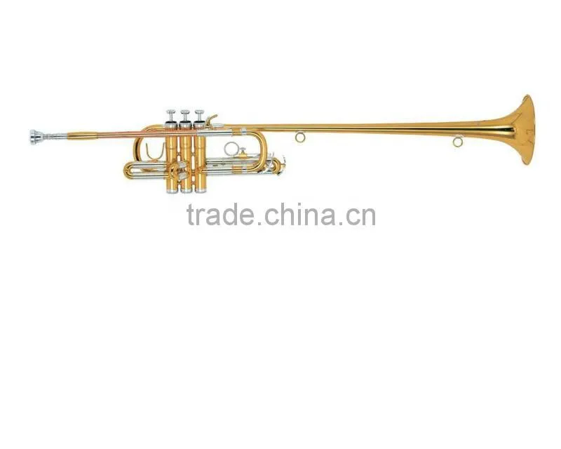 Silver plated cheap marching trumpet in Bb key